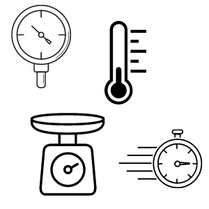 Types of calibration in pharmaceutical industry include temperature, pressure, speed, and weighing scale