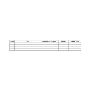 Installation qualification template is the format used to record tests during Installation qualification activity